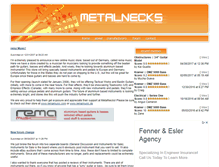 Tablet Screenshot of metalnecks.com